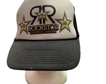 VTG Rockstar Energy Drink Trucker Hut Verstellbare Snapback Mesh Nissun Cap