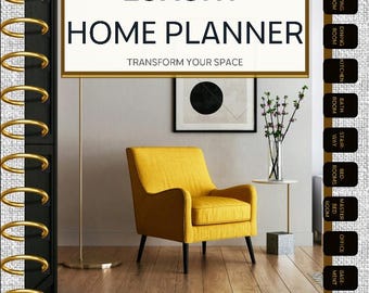 Planificador de habitaciones, Libro de ejercicios para remodelar habitaciones, Lista de verificación de diseño de interiores, Renovaciones del hogar, Diseñe su habitación, Plano de planta, Distribución de muebles de la habitación