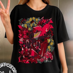 Alastor Shirt, Alastor Spring Streetwear Shirt, Alastor Hazbin Hotel Shirt, Sharkrobot Vivziepop Shirt