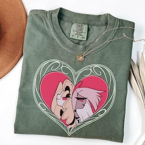 Charlie Morningstar x Vaggie Shirt, Hazbin Hotel Characters, Hazbin Hotel Tshirt, Hazbin Hotel Cartoon Merch, Birthday Gift for fan