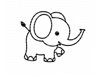 Download Cute Elephant Svg Etsy