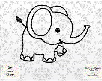 Download Baby Elephant Svg Etsy