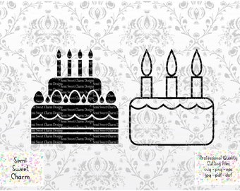 Download Birthday Cake Svg Etsy
