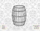Wooden Barrel SVG - Beer Keg svg - Beer Barrel - Whisky Barrel - Whiskey Barrel - Drink - Drinking - Alcohol - Men Cutting File