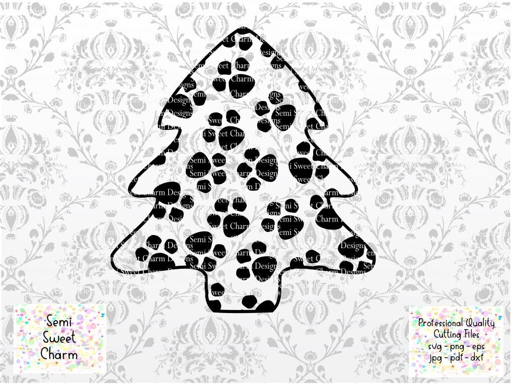Free Free Paw Print Christmas Tree Svg 820 SVG PNG EPS DXF File