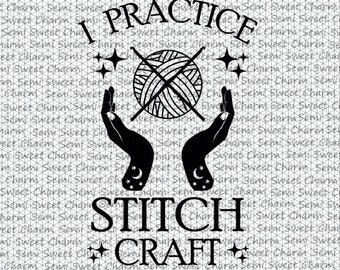 Crochet Svg Yarn Svg Crochet Hook Svg Practice Stitch Craft Yarn Bag Sign  Funny Shirt Adult Humor Funny Saying 