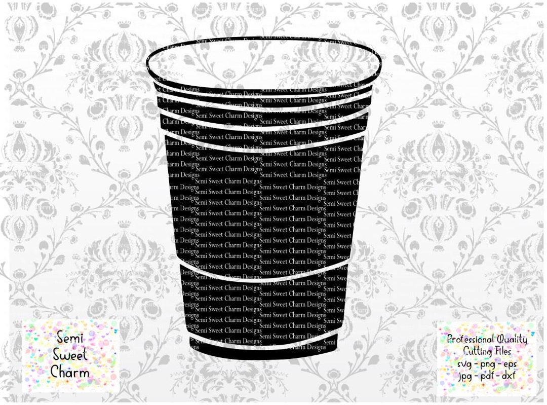 Disposable Cup SVG Red Plastic Cup Svg Alcohol Cup Party Cup to Go Cup Vector Dxf Png Solo Cup