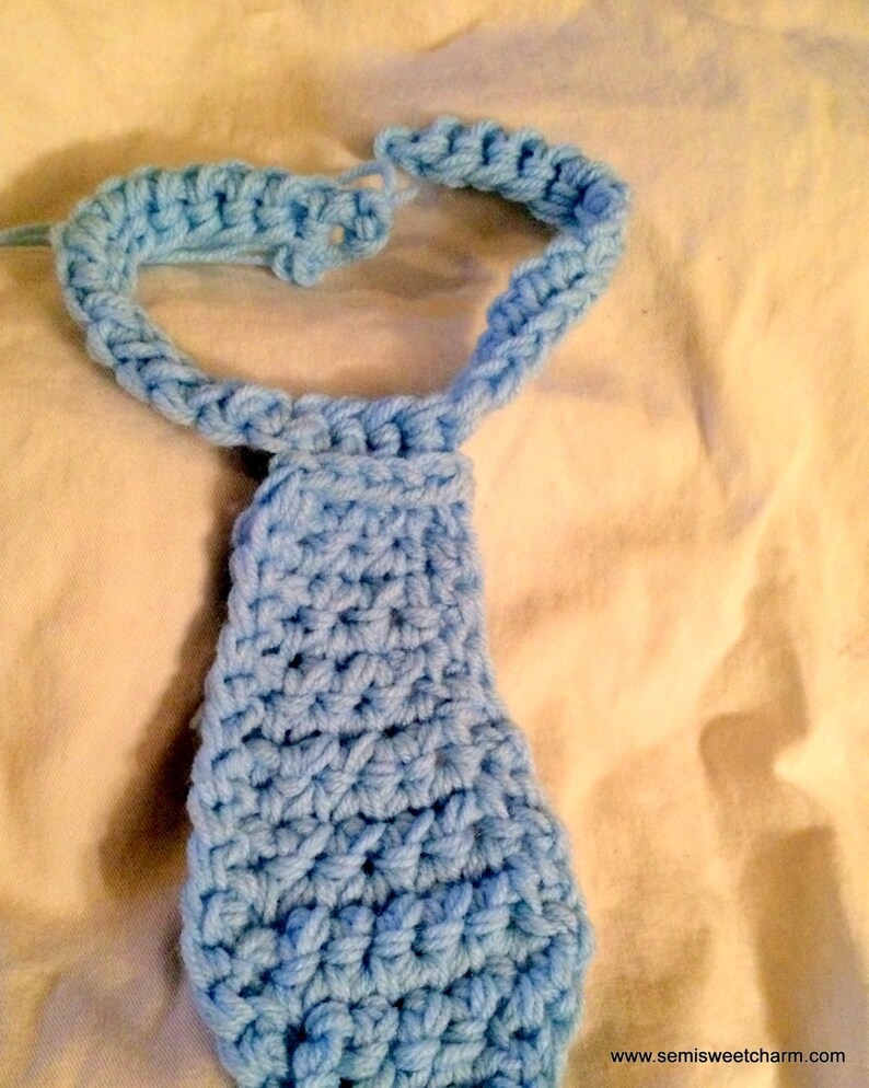 Infant or Baby Necktie Photo Prop Crochet PDF Digital Download Etsy