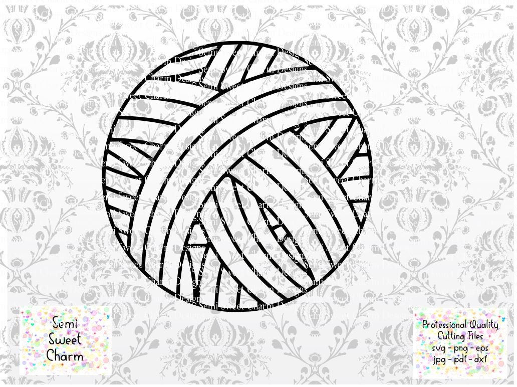 Yarn Ball svg Yarn svg Knitting Crochet Crochet Hook Etsy