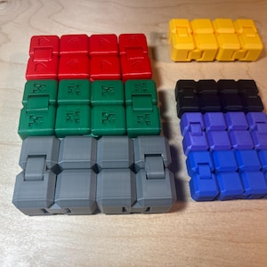Fidget Infinity Cube Plain, Creeper Infinity Cube, Heart Infinity Cube 3D Printed