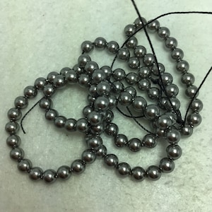 SWA 4mm Swarovski Pearl Gray