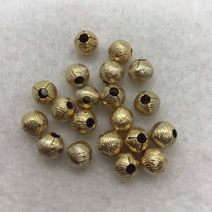 Vintage 6mm Gold Rounds