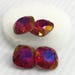 Swarovski 4470 12mm Scarlet with Lemon- Custom Coating