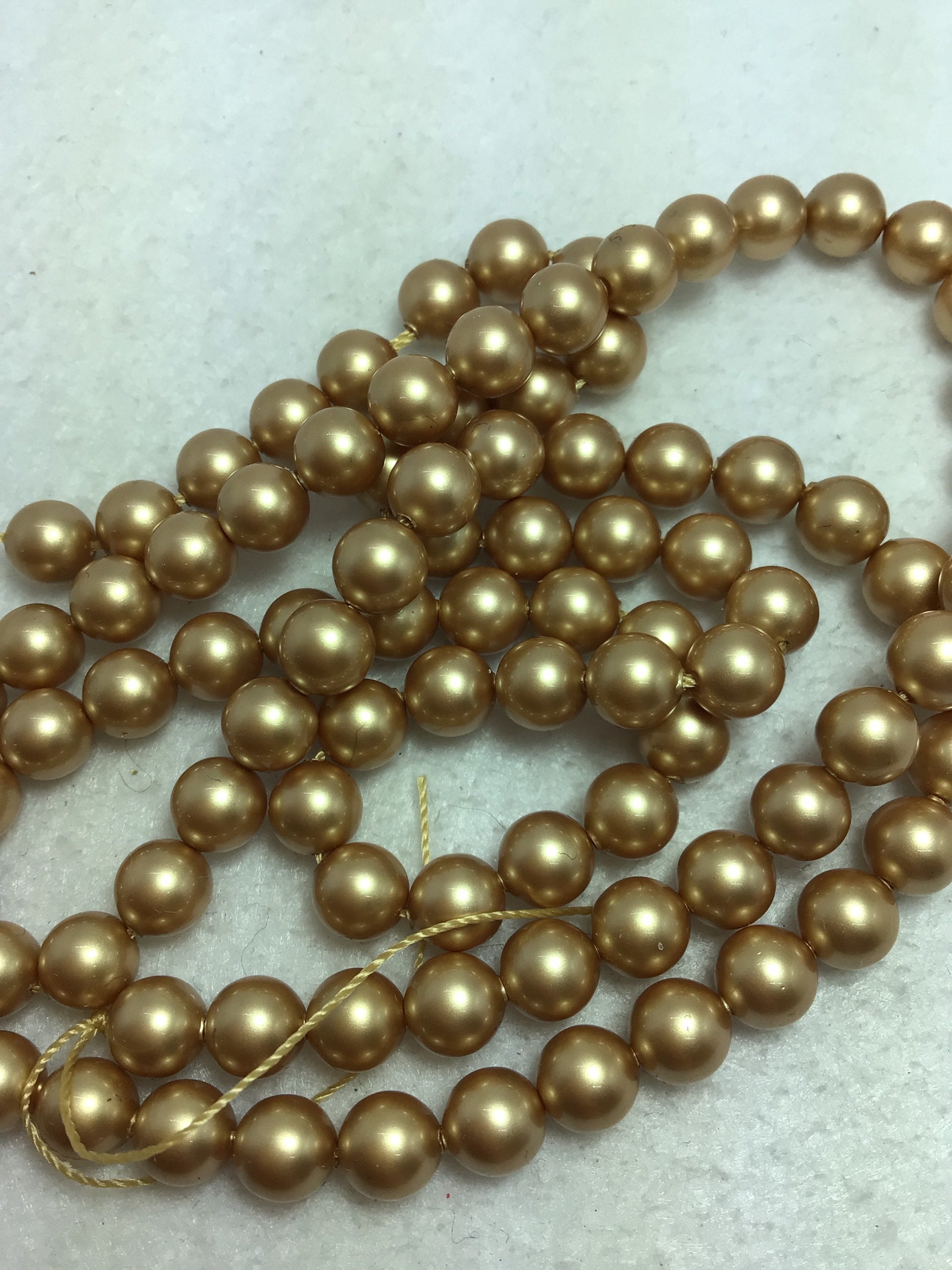 Swa Gold Model SWA 6mm Swarovski Pearl Vintage Gold - Etsy