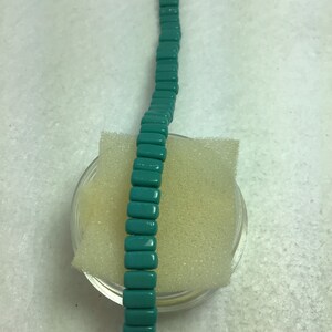 CZE Brick Persian Turquoise Czech Beads