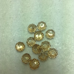 SWA 5040 6 mm Swarovski Rondelle Crystal Golden Shadow