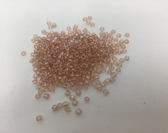 TR-80-11 Transparent  Rosaline Toho Round 8/0 Seed Beads