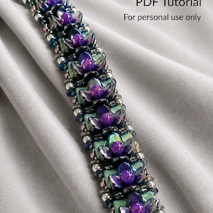 In Bloom Beaded Bracelet Pattern  - DOWNLOADABLE PDF Instructions