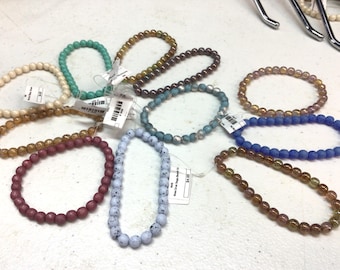6mm Czech Glass Round Druk Beads (Color of Choice)