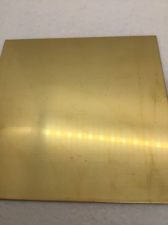 24G Brass Plate 6”x6” (24 Gage)