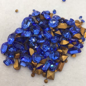 Vintage Dark Blue Crystals