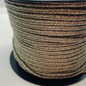 Italian Soutache Metal Platinum- Sold Per Meter
