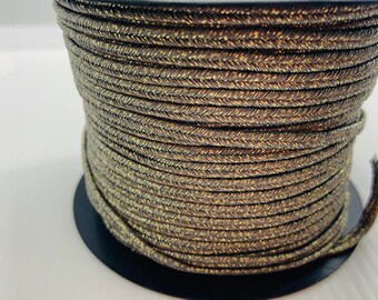 Italian Soutache Metal Platinum- Sold Per Meter