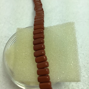 CZE Brick Umber Czech Beads