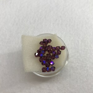 Swar 4mm Bicone Amethyst Glacier Blue