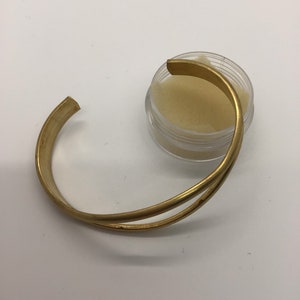 Vintage Gold Tone Bracelet Blank
