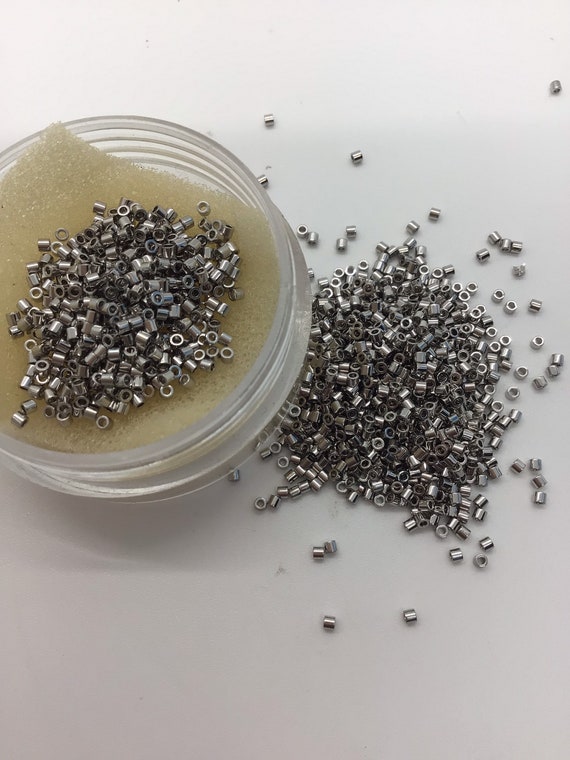 SB DBS0038 15/0 Miyuki Delica Palladium Plated Sold per 8g Tube - Etsy