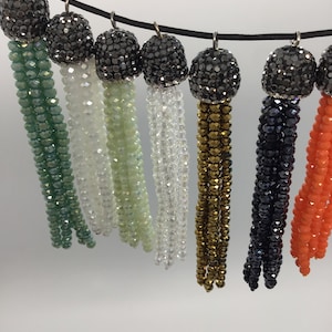 Small Crystal Tassle