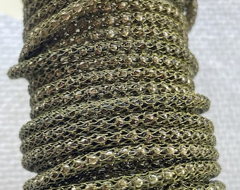 3mm Olive Green Silversilk