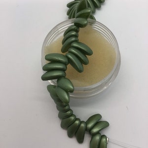 Chili Bead Pastel Olivine Czech Beads