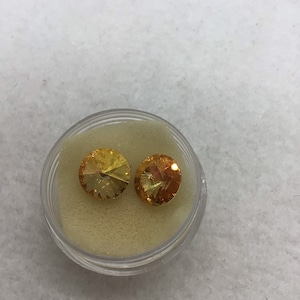 PREC 12mm Preciosa Rivoli Maxima Crystal Brandy   Sold Individually