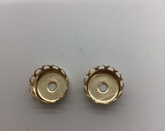 Engaste vintage 10ss tono dorado