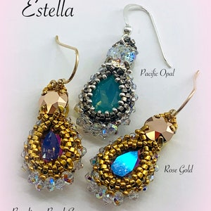 Estella Beaded Earrings Pattern - DOWNLOADABLE PDF Instructions