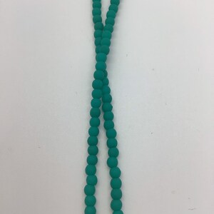 CZE 3mm Druk Neon Emerald Czech Beads