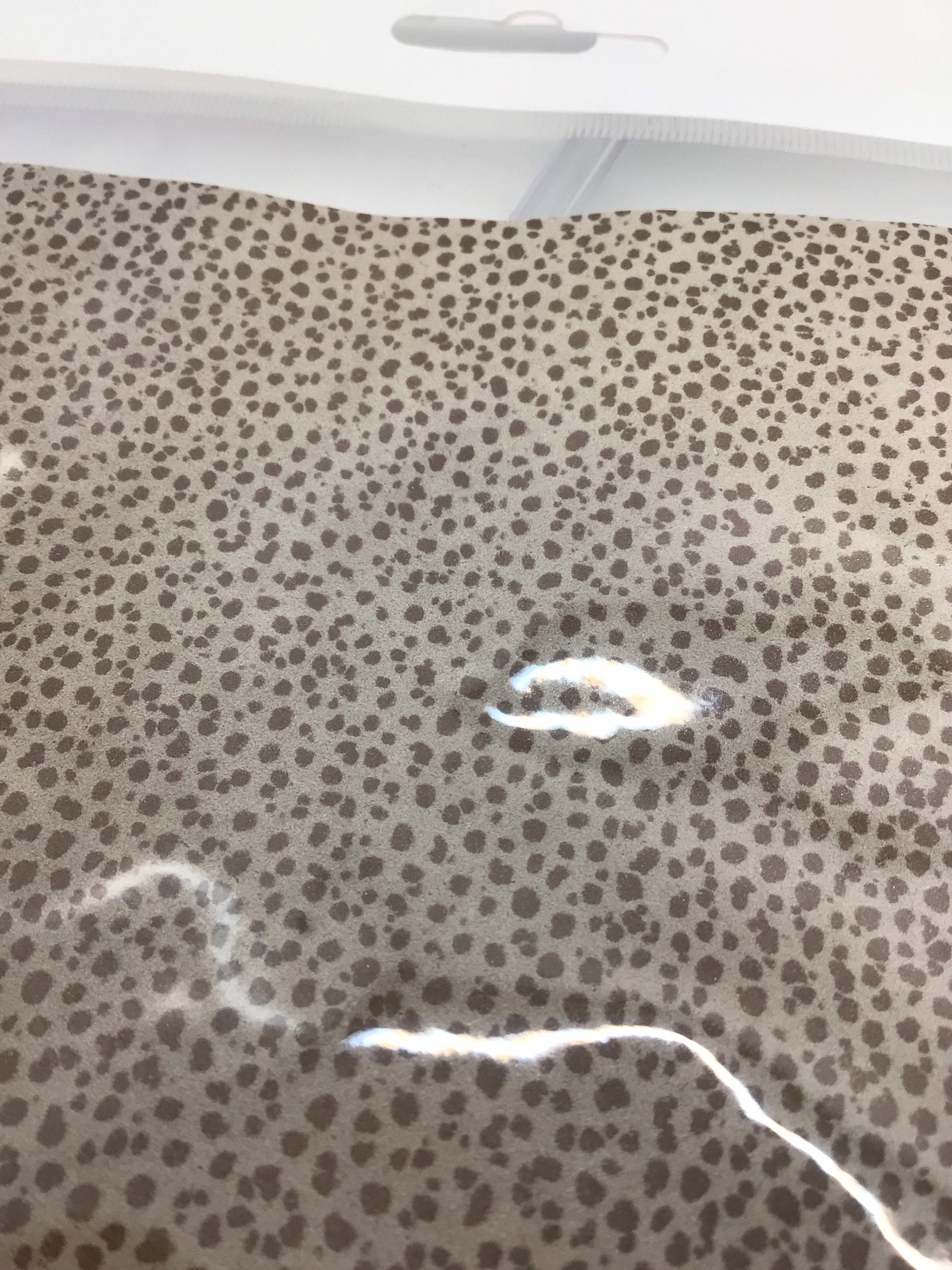 Leather Sheet Tan with Brown Spots