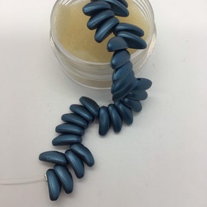 Chili Bead Pastell Petrol Tschechische Glasperlen