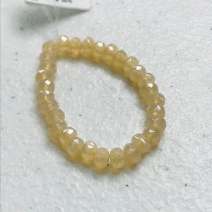 5mm Czech Rondelles Milky Lt Beige Luster Czech Beads