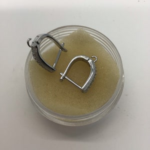 Euro Ear Wire Horse Shoe with CZs