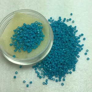 SB Seed Bead Miyuki Delica Cylinder Bead  Duracoat Opaque Azure 11/o sold per 8g tube