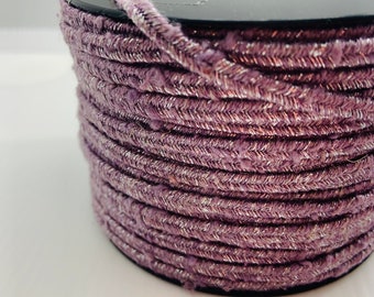 Italian Soutache Arabesco Lavender/Silver - Sold Per Meter