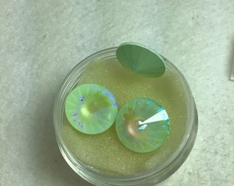 Swa 1122 14mm Swarovski Rivoli Ultra Mint Unfoiled
