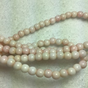 CZE 4mm Druk Luster Opal Topaz/Pink Czech Beads