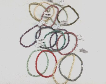 4mm Czech Glass Round Druk Beads (Color of Choice)