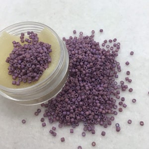 SB Seed Bead Miyuki Delica Cylinder Bead  Matte Metallic Heather Luster 11/o sold per 8g tube