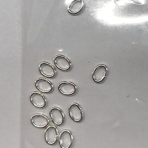 FIN 3 x 4 mm Oval Öppningsring Silver