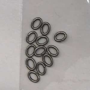 FIN 3 x 4 mm Oval Hängring Myrsilver
